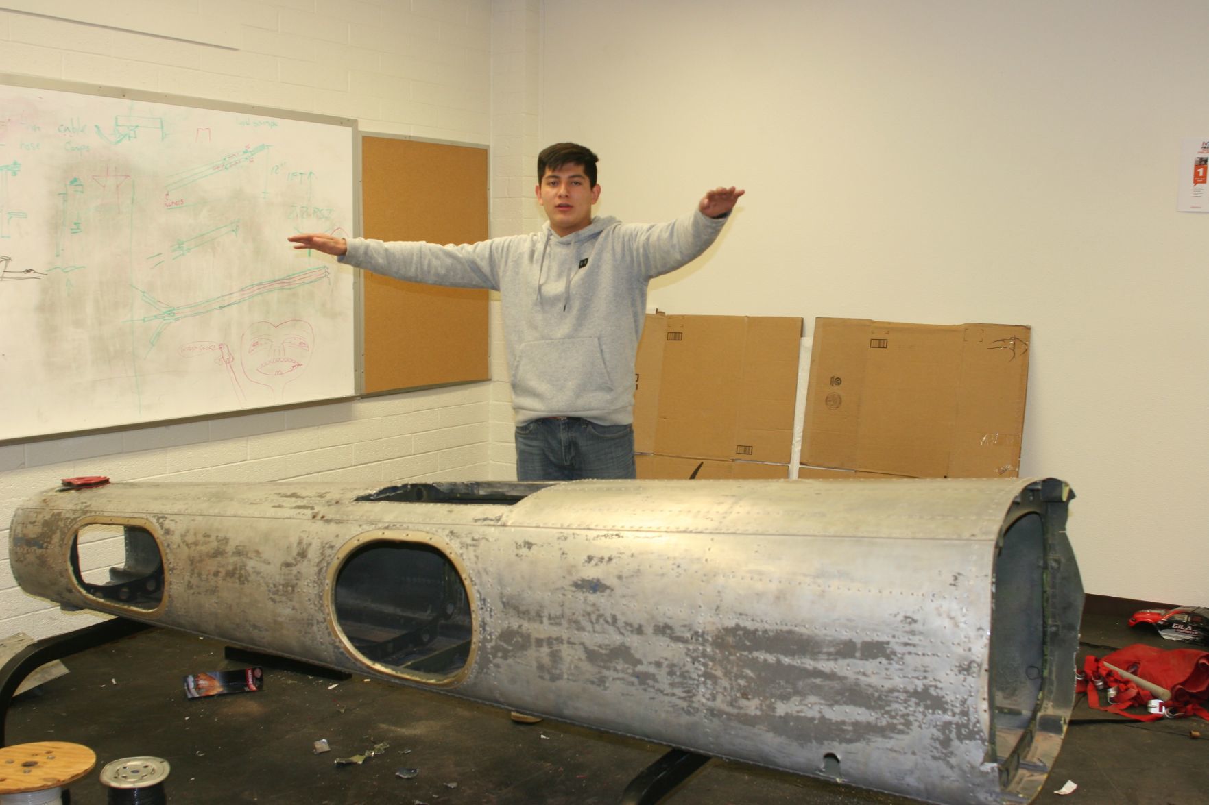 STEM projects shine at Fab Lab open house - NASA Rover chassis